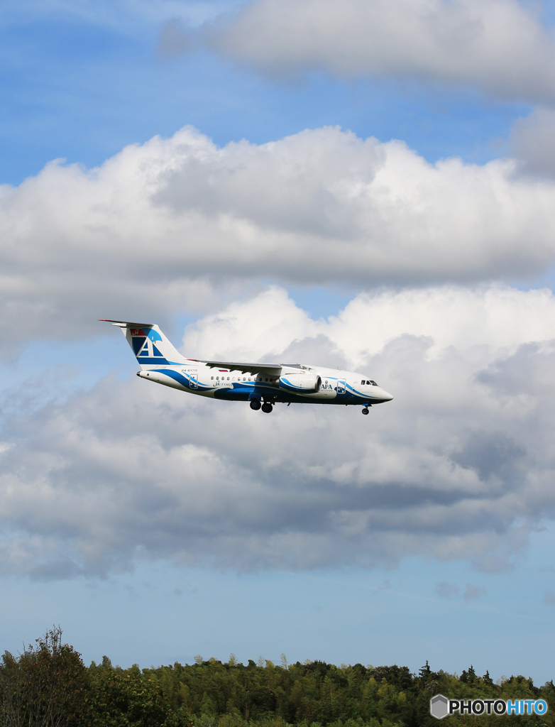 「青の空 」アンガラ アントノフ An-148 珍しい機体がきた〜