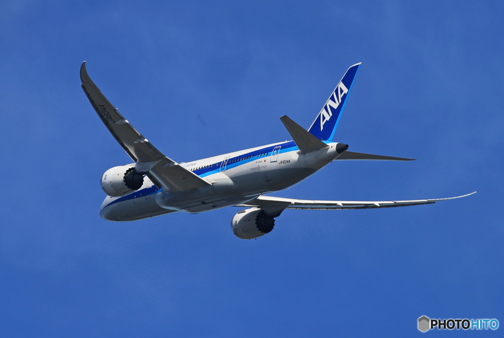 「群青」ANA 787-8 JA834A Takeoff  