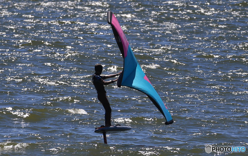「青い海」気持ちいいよ　君も来てねぇ〜