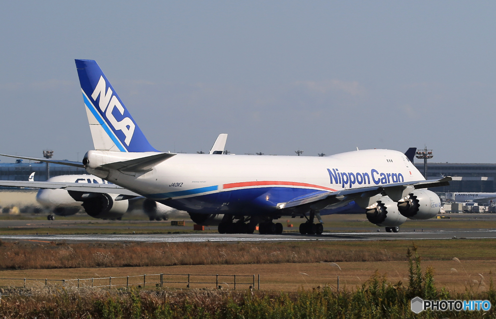 「はれー」NCA 747-8KZF JA13KZ  出発
