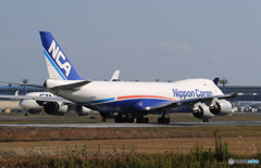 「はれー」NCA 747-8KZF JA13KZ  出発