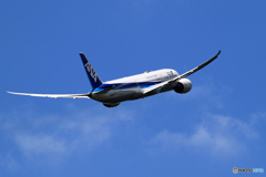 「ブルー」ANA 787-9 JA876A 飛び立ちです