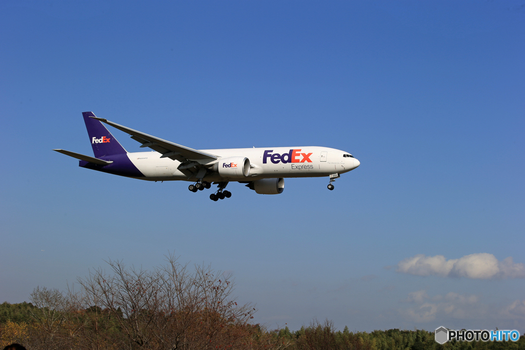 「あおぞら」FedEx 777-FS2 N884FD  Landing　