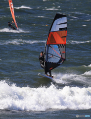 「青い日」  風を切る・ ウインドサーフィン