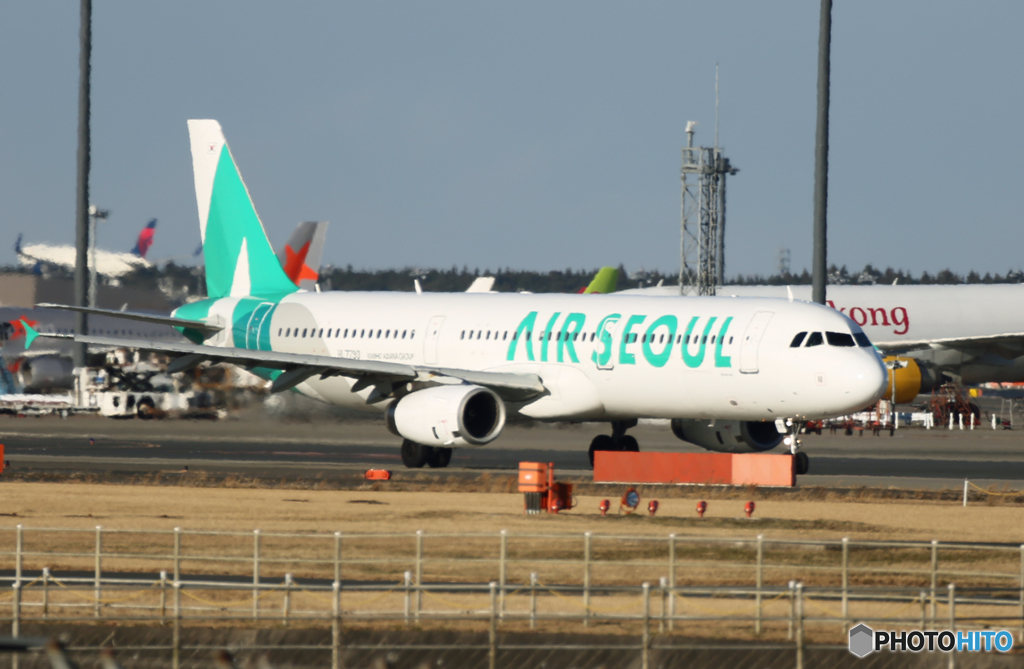 「良い天気」Air Seoul A321-231 HL7790 離陸