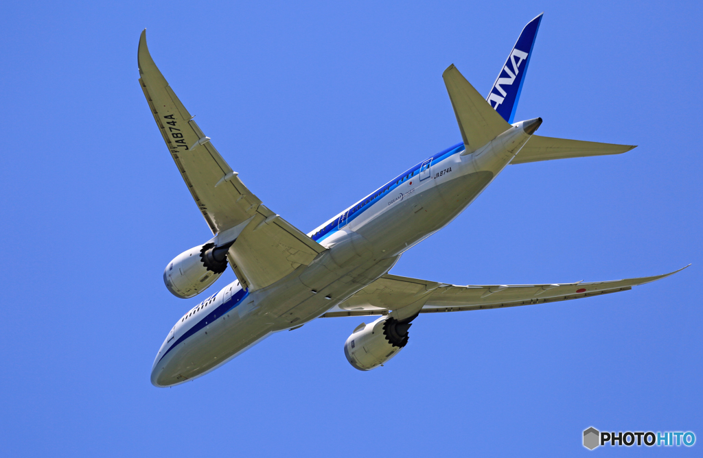 「青空」　ANA 787-8 JA874A 飛行
