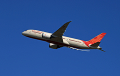 「ブルー」Air India 787-8 VT-ANM 出発 