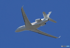 「そらー」 Swiss Dassault Falcon 8X 離陸です