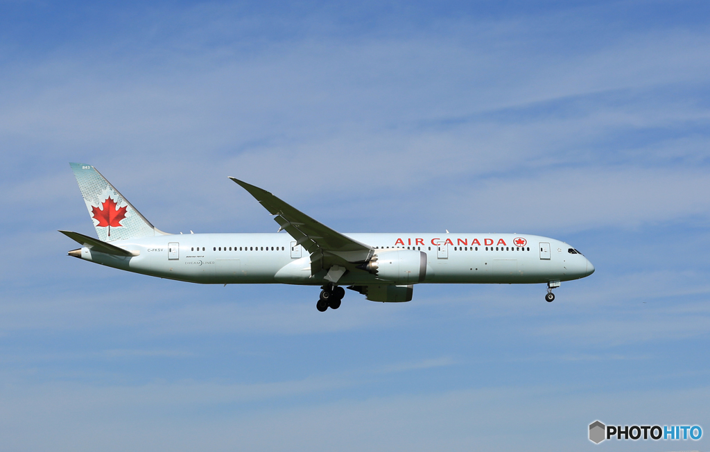 「あおぞら」 AIR CANADA 787-9 C-FKSV 飛行
