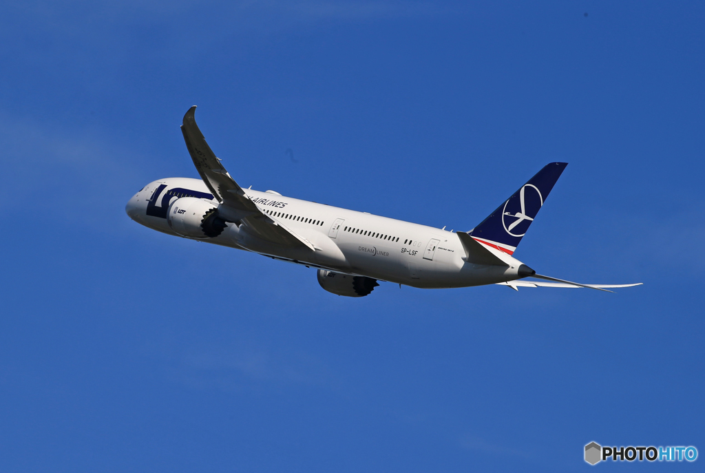 「Blue」LOTポーランド787-9 飛んだ