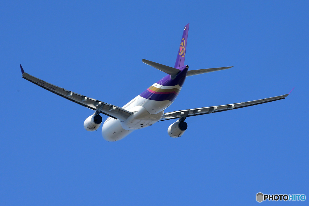 「群青」 Thai A330-300 HS-TEO Takeoff