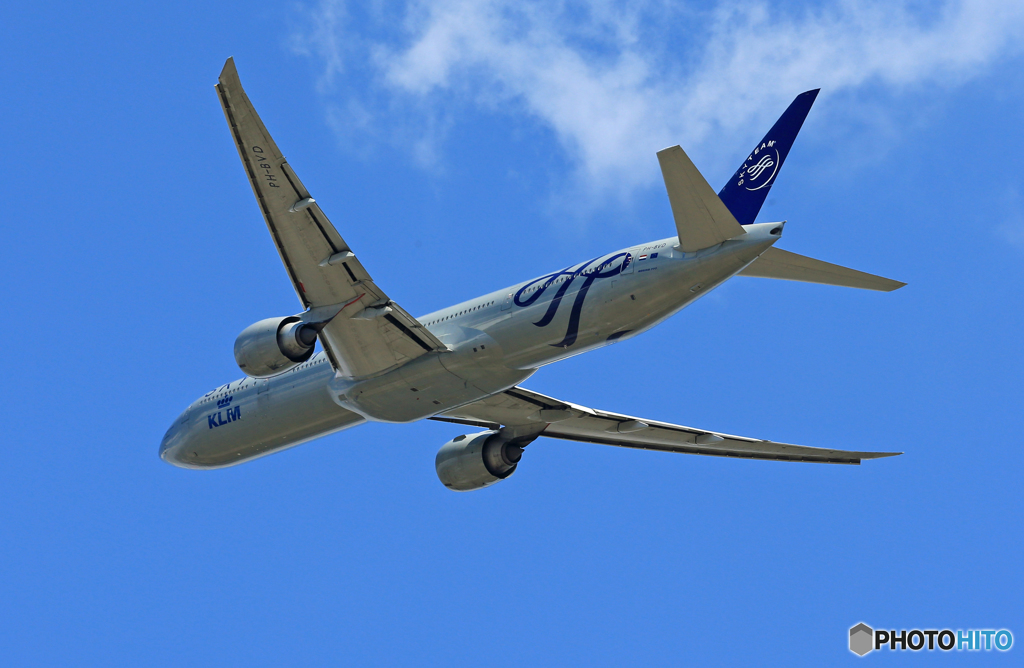「青色が好き」KLM SKY 777-306 PH-BVD 飛んだ