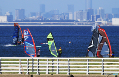 「群青」海のスポーツの風景です