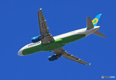 「良い天気」 UZBEKISTAN A320-214 出発です