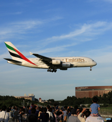 「そらー」 Emirates A380-861 A6-EDZ 着陸します