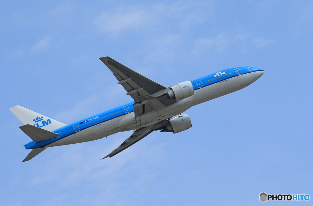 「空色」 KLM 777-200 PH-BQE Takeoff