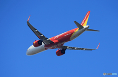「青い空」が一番 Vietjet A321-271 Takeoff 