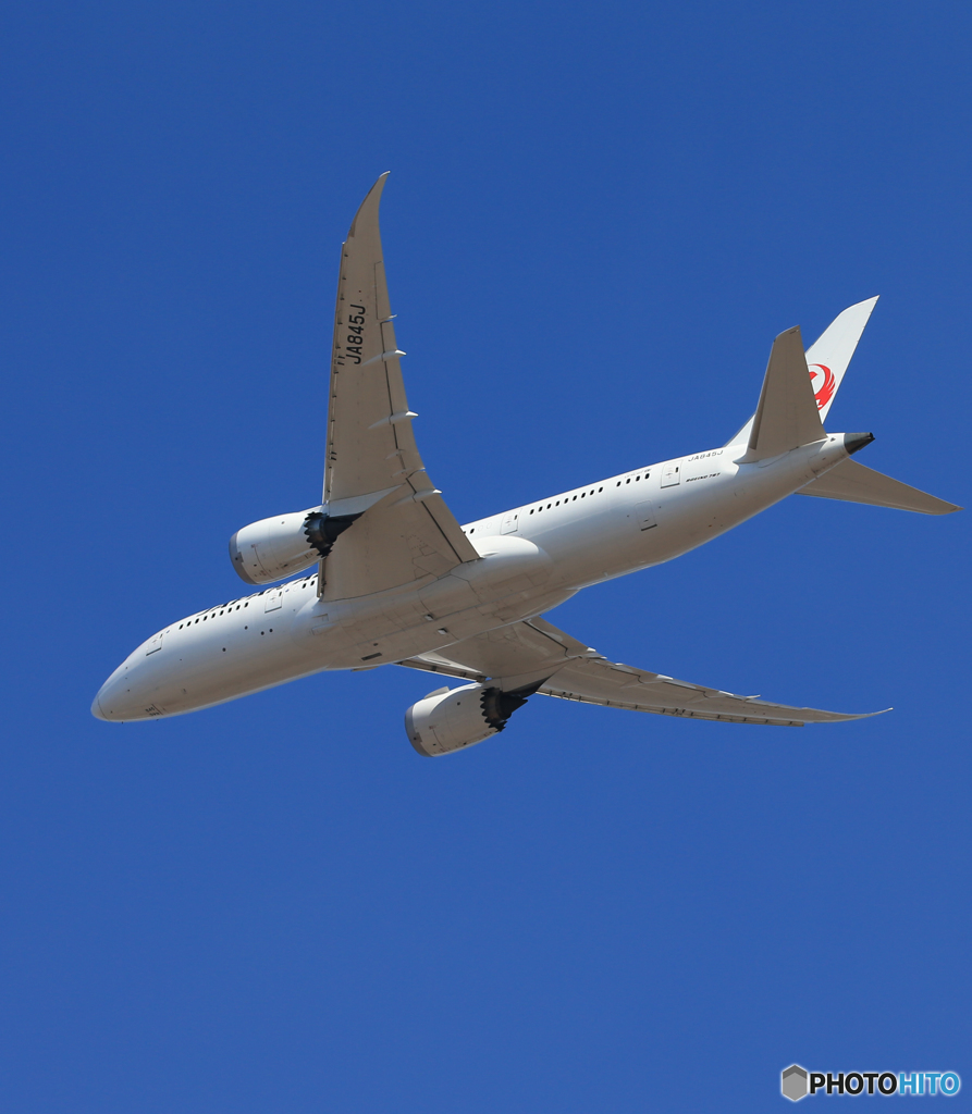 「良い空～」 JAL 787-8 JA845J Takeoff 