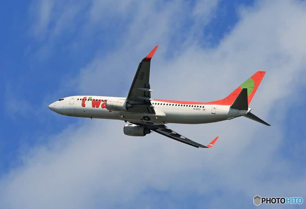 「青空」 t'way 737-8QJ HL8021 Takeoff