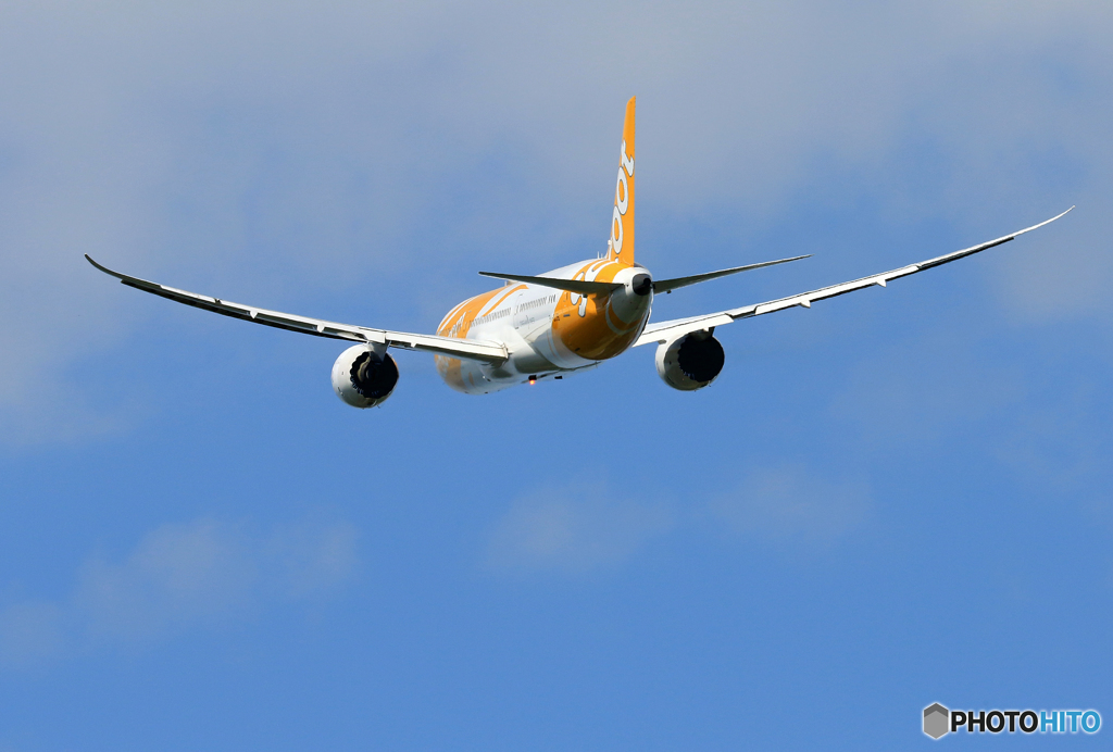 「すかい」 SCOOT 787 9V-OJB 出発