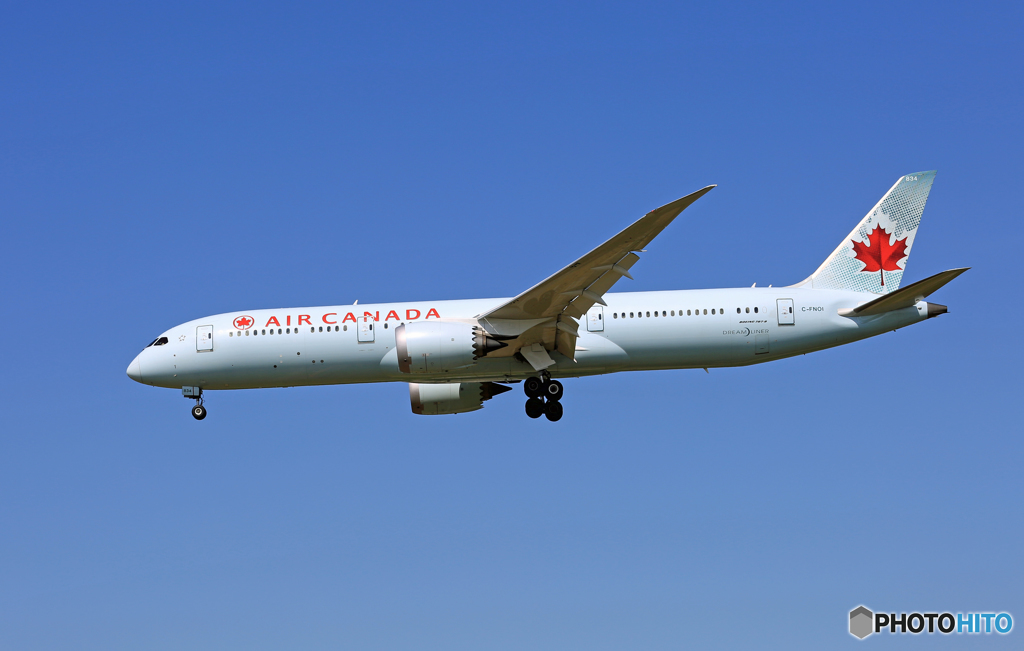 「ぶるー」 Air Canada 787-9 C-FNOI 到着
