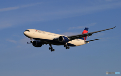 「青が大好き」DELTA A350-941 N403DX 着陸