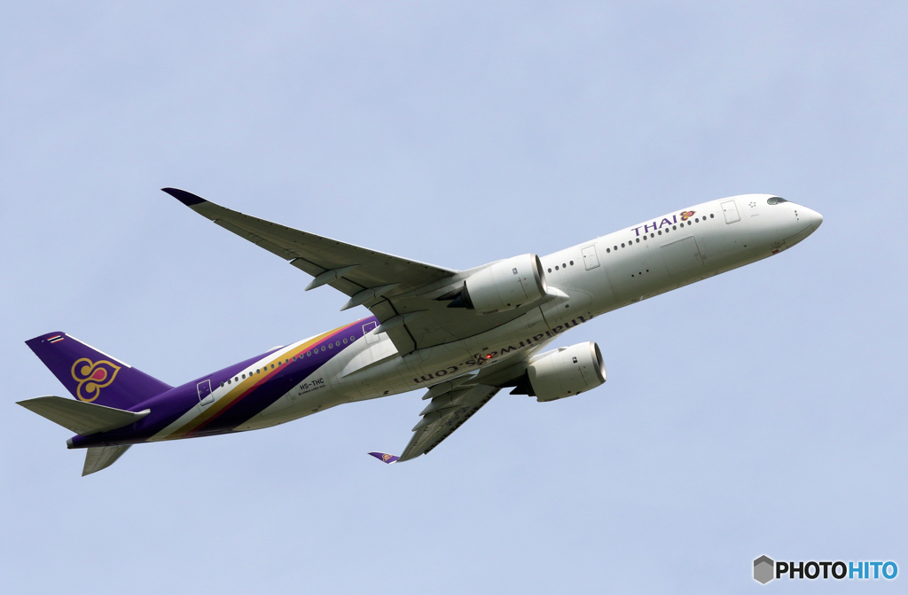 「スカイ」 THAI A350-941 HS-THC 飛び立ちです 