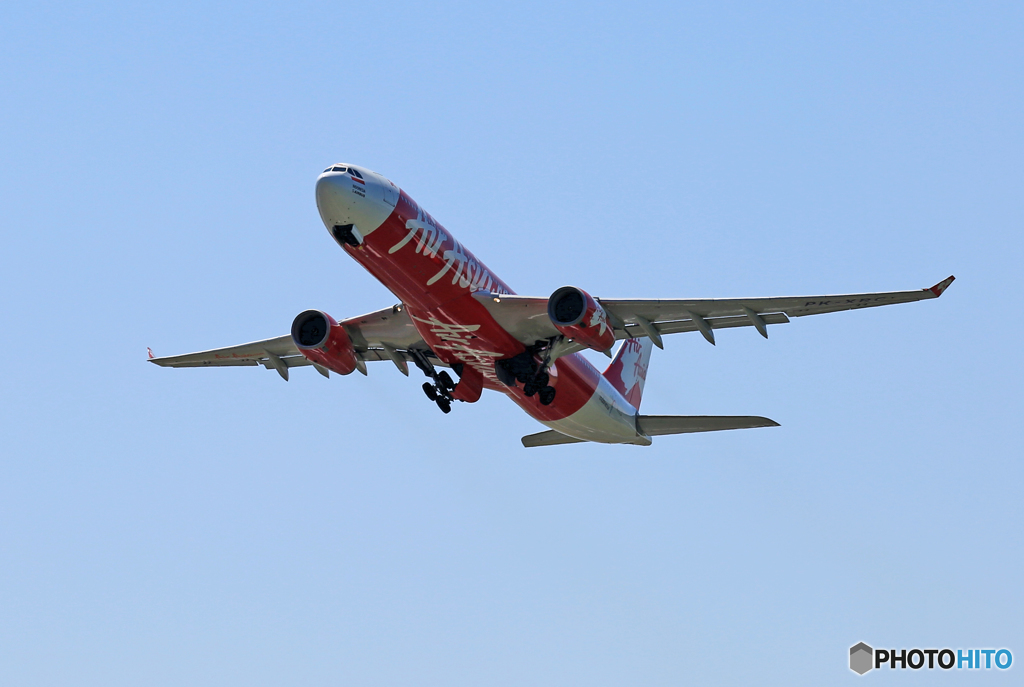 「SKY」 Air Asia A330-343 PK-XRC 出発