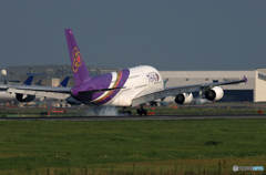 「そらー」 THAI A380-841 HS-TUE 到着です