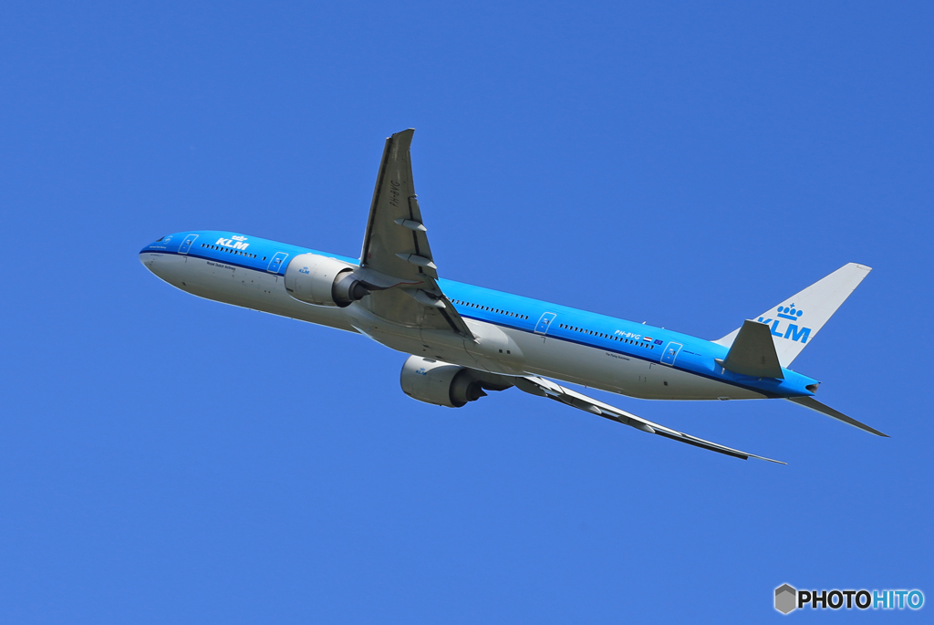 ☆「ブルー」KLM 777-306 PH-BVG  Takeoff 