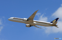 「良い天気」　Sigapore 787-10 9V-SCE Takeoff 