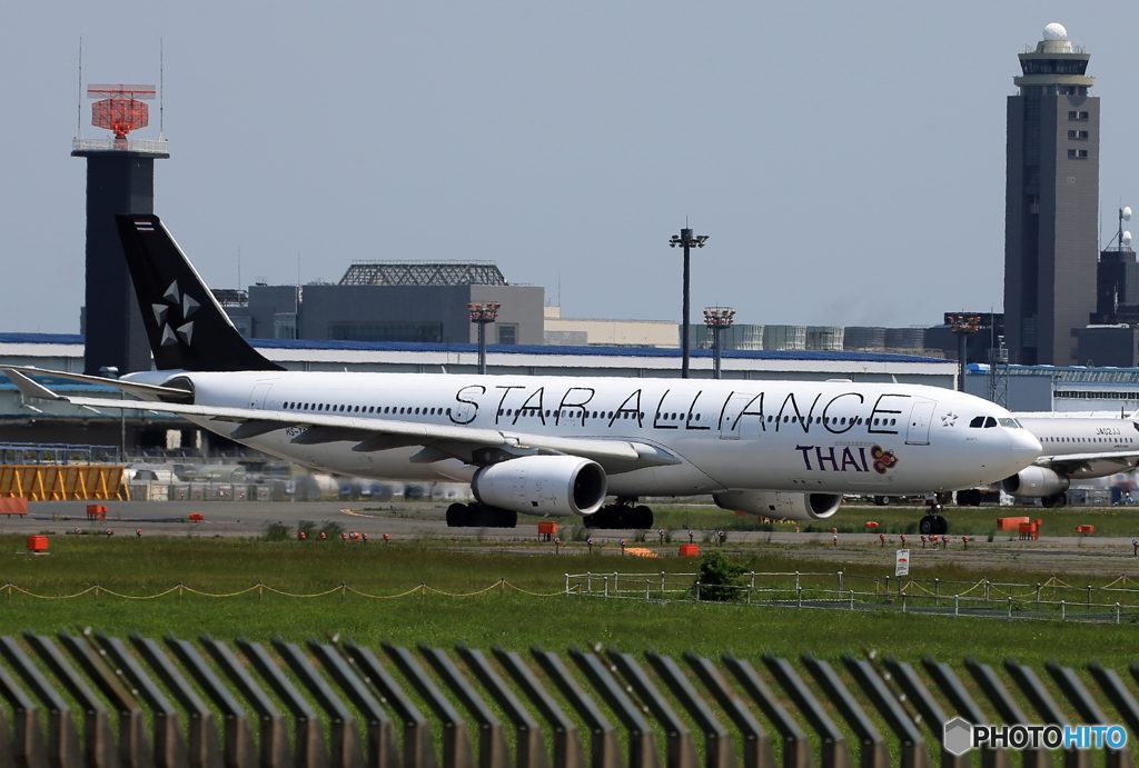 「蒼空」Thai スタアラA330  HS-TBX 離陸