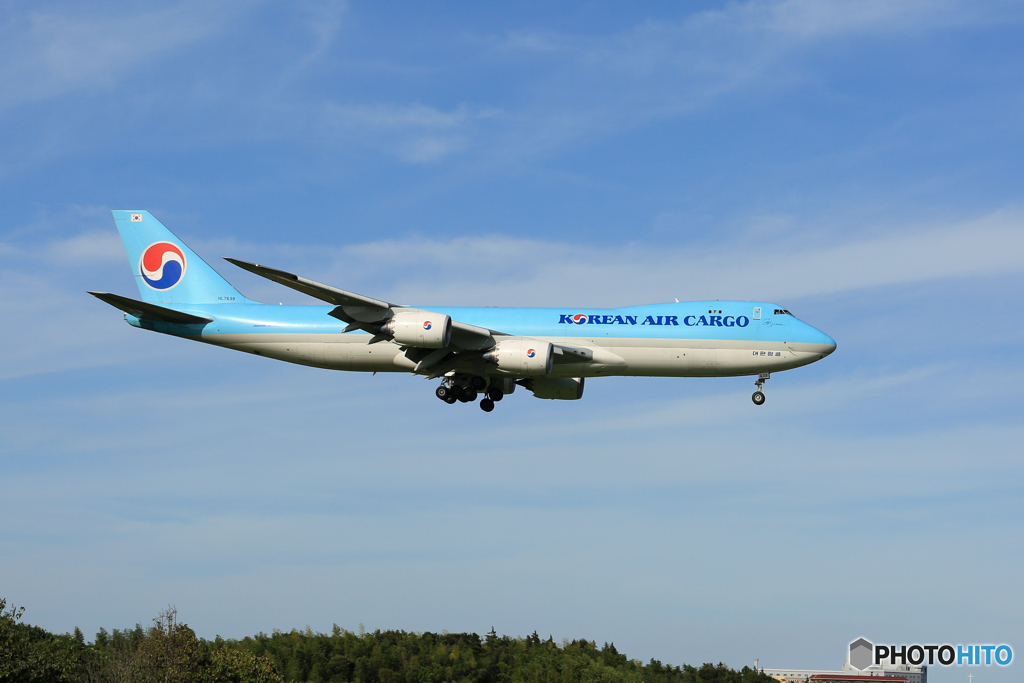 「真青の空」Korean C 747-8 HL7639 Landing