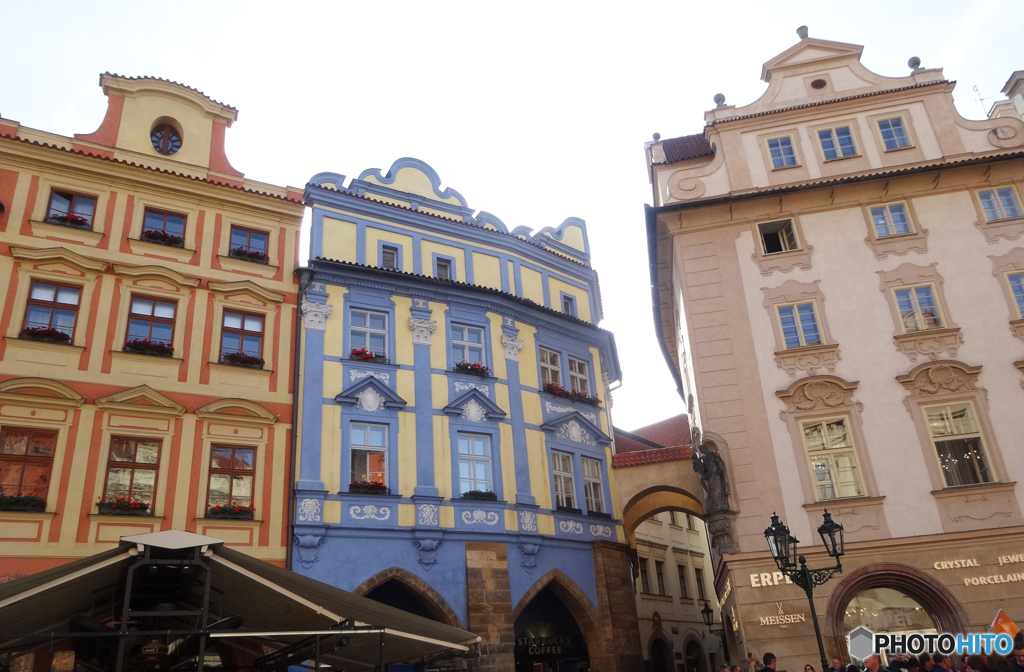 チェコ（８２１）プラハの旧市街地を観る