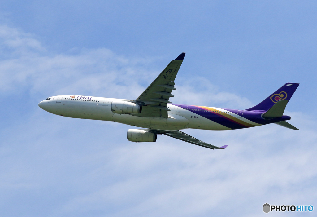 「そらー」 Thai A330-343 HS-TBA 飛び立ちです 