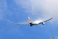 「真青の空」 SriLankan A330-343 ベイパー出る‼