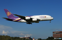 「青空」Thai A380-841 HS-TUB Landing