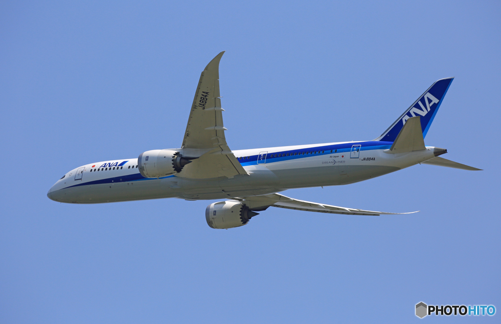 「空色」 ANA 787-9 JA884A 飛び立ちです