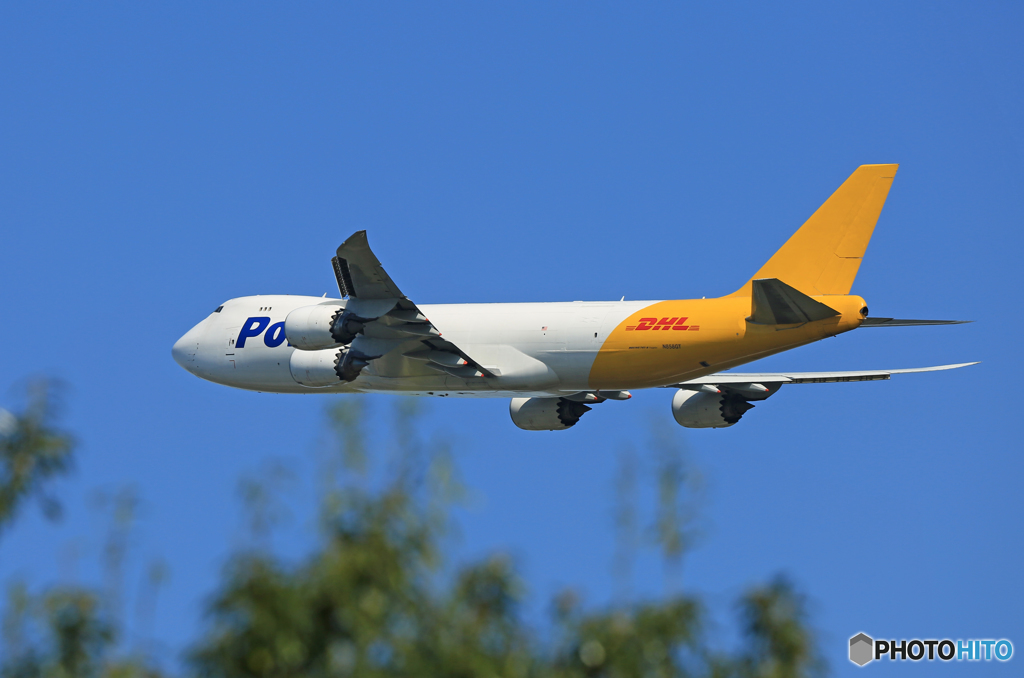 「はれ」 Polar 747-87U N858GT 出発です
