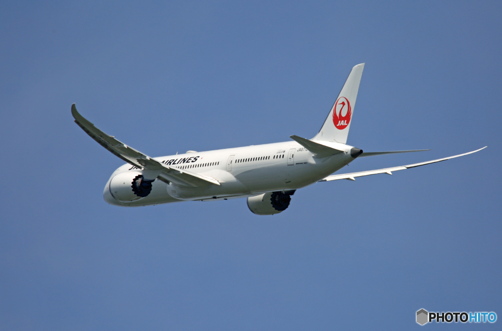 「青が好き」 JAL 787-9 JA871J 飛び立ちです