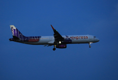 ☀「あおぞら」 香港エキスプレス A321-231 Landing