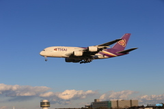 Thai A380-841 HS-TUB 空港・風景