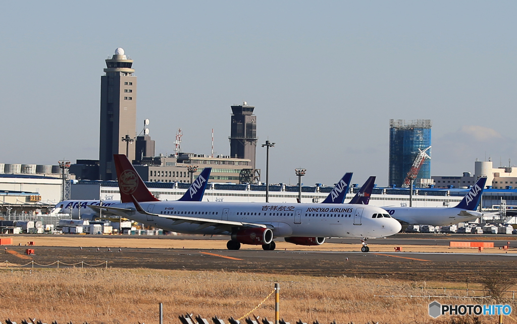 「そらー」吉祥航空A321-231 B-1005出発です