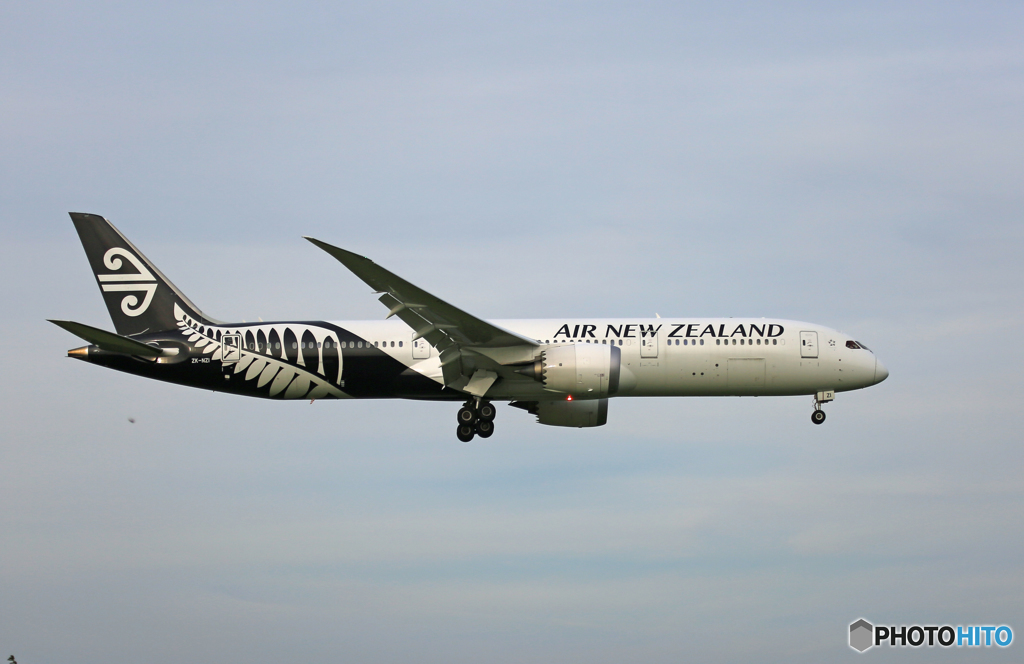 [青い空]Air NZ' B787-9 ZK-NZI Landing