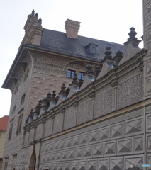 プラハ（２７０）不思議な・壁面模様