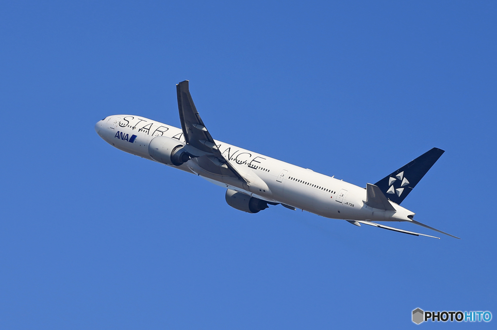 「良い空～」ANA STAR 777 JA731A 出発