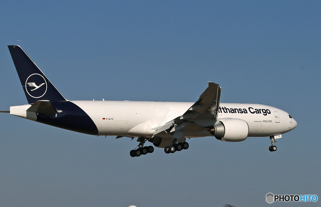 「ブルー」 Lufthansa cargo D-ALFG 到着です