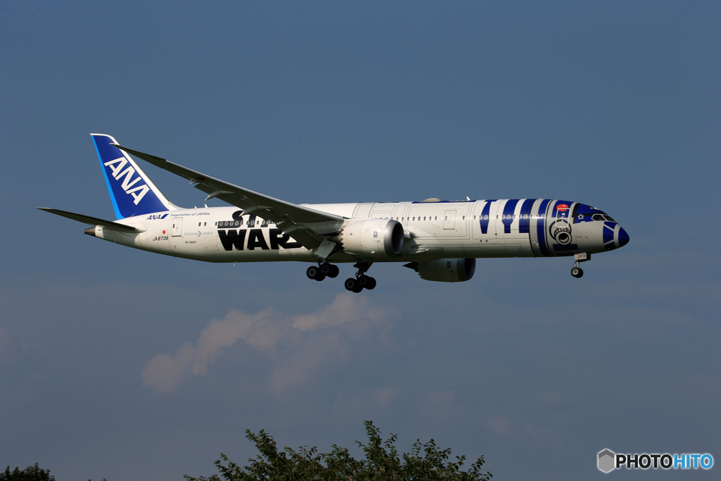 「良い空～」 STAR WARS 787-8 JA873A 到着