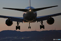 ✈ 初めての伊丹の夜・千里川 (1) Landing ✈