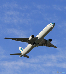 「あおぞら」 Cathay 777-367 飛び立ちです